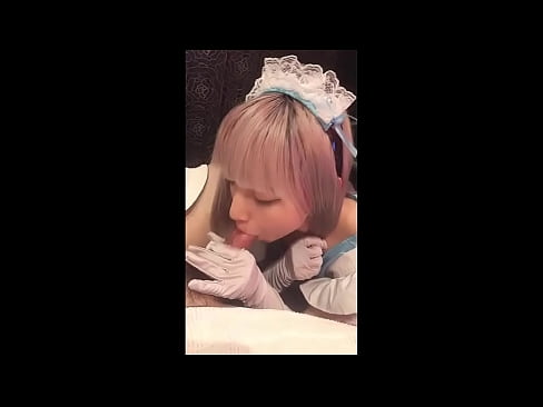 ❤️ 日本偶像[mayuka]，法国女仆装，第一部分，口交和用乳液打飞机 ❤ Anal video ❌️